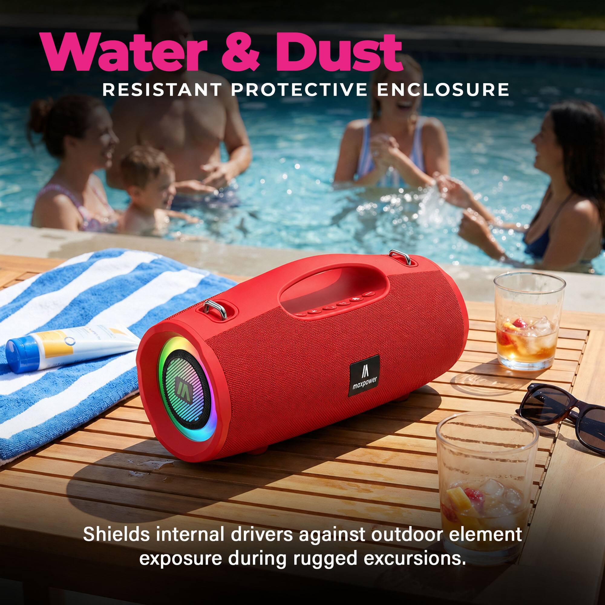 Water & Dust RESISTANT PROTECTIVE ENCLOSURE

IN maxpower

Shields internal drivers against outdoor element exposure during rugged excursions.