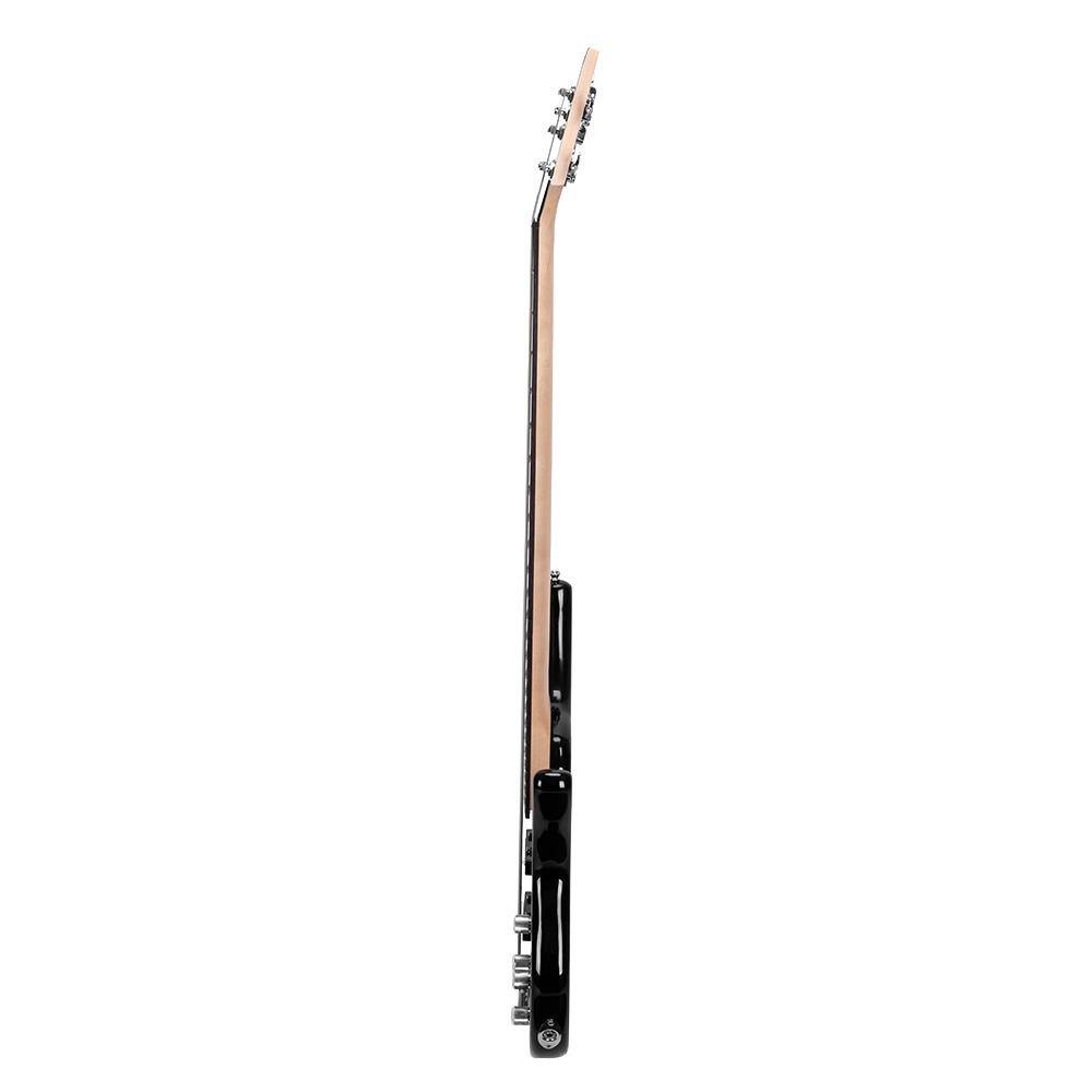 Left. Winado - 5 String GIB Electric Bass Guitar, Full Size Standard Right Handed Rosewood Fretboard Basswith Gig Bag Strap Cable Tool.