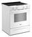 Angle. Whirlpool - 30 in. Wide 5 elements 5.3 cu. ft. Slide-In Electric Range with No Preheat and Slow Cook Modes - White.