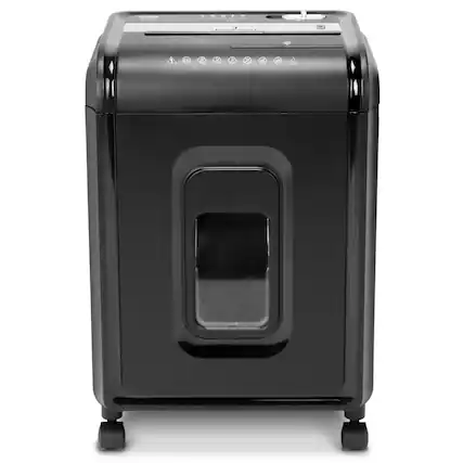 Front. Aurora - Aurora AU1260XA Anti-Jam 12-Sheet Crosscut Paper and CD Shredder / 4 Gallon Pullout Basket Shredder - Black.