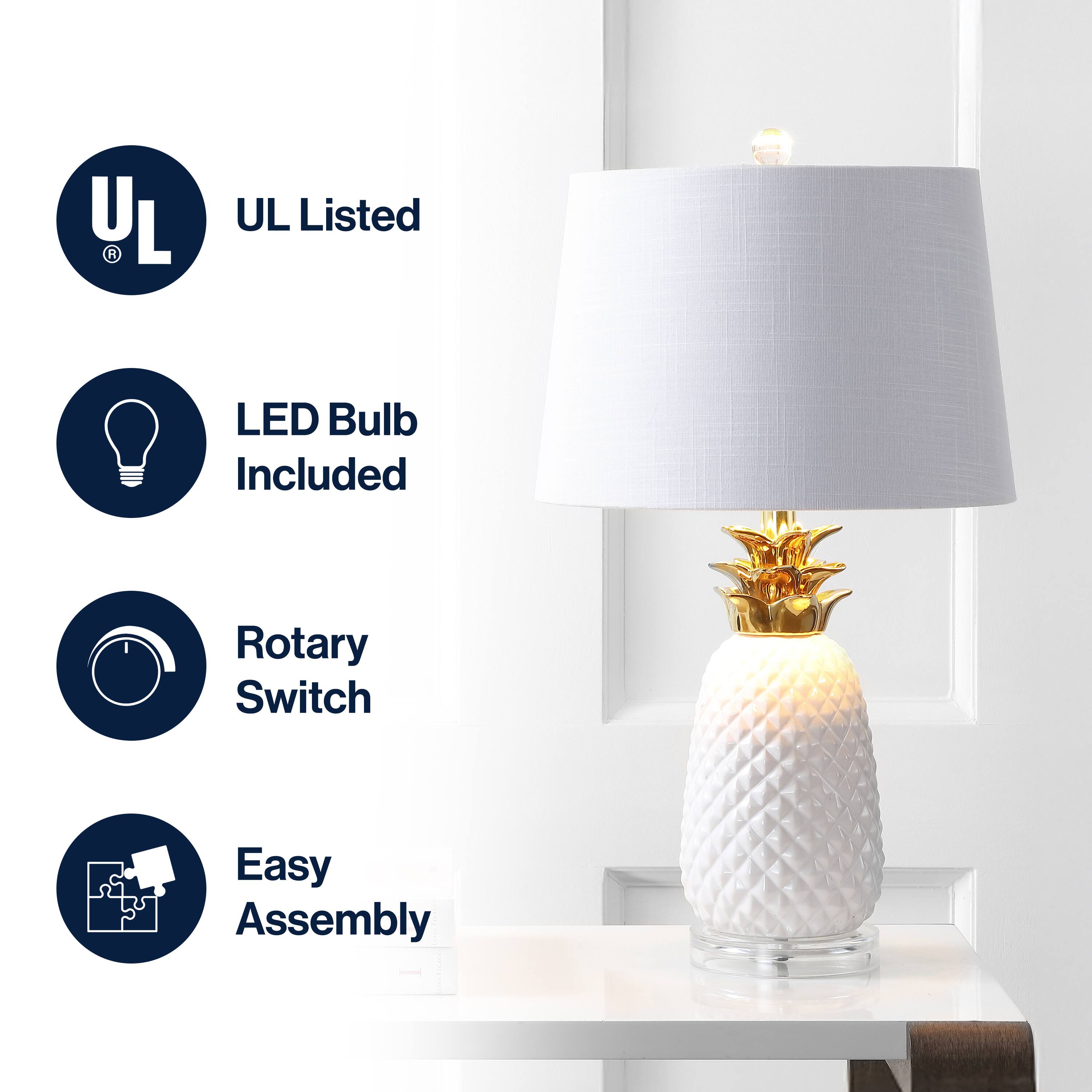 - UL Listed
- LED Bulb Included
- Rotary Switch
- Easy Assembly
