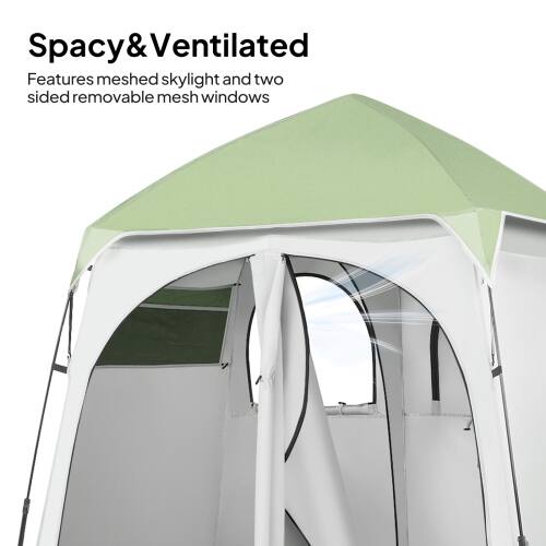 Spacy & Ventilated  
Features meshed skylight and two sided removable mesh windows