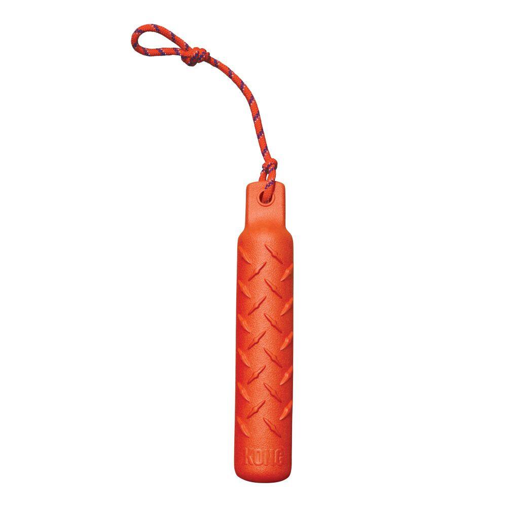 Front. KONG - Kong Training Dummy Floating Dog Toy in Large - Orange.