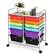 Front. Costway - 12 Drawers Rolling Cart Storage Scrapbook Paper Studio Organizer - Multicolor.