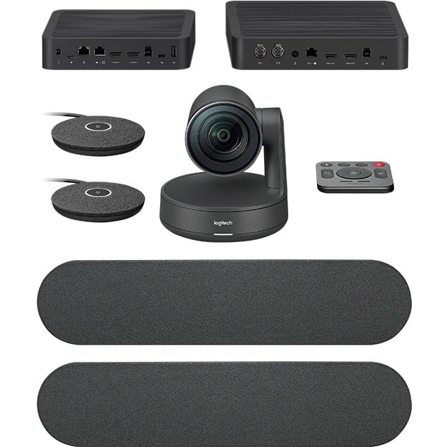 Logitech - Rally Plus Ultra-HD ConferenceCam - Full HD - 30 fps - 1 x Network (RJ-45) - USB - Gigabit Ethernet - External - Graphite