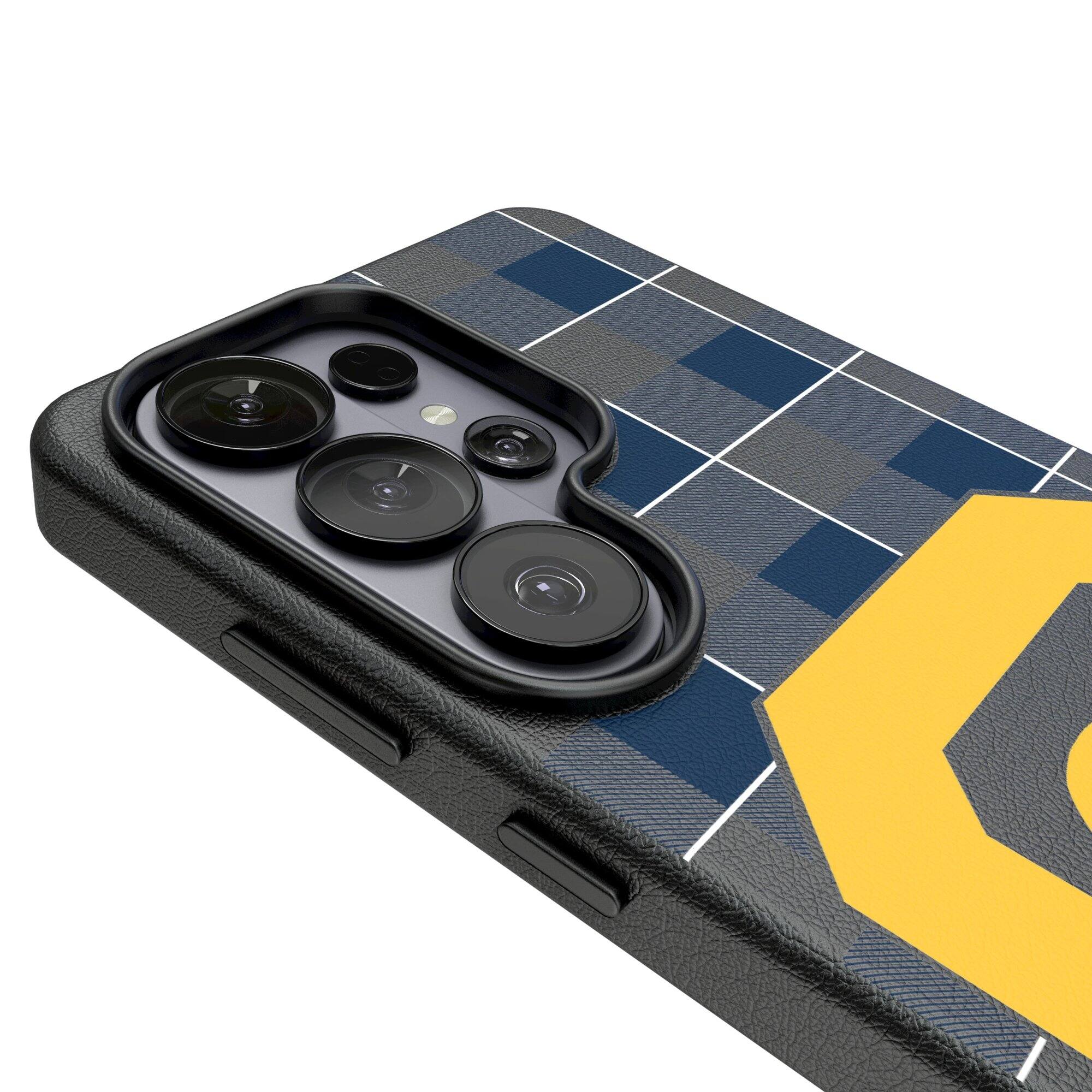 Alt View 2. Keyscaper - Cal Bears Walking Bear Galaxy Magnetic Bump Case - S25 Plus - Black.
