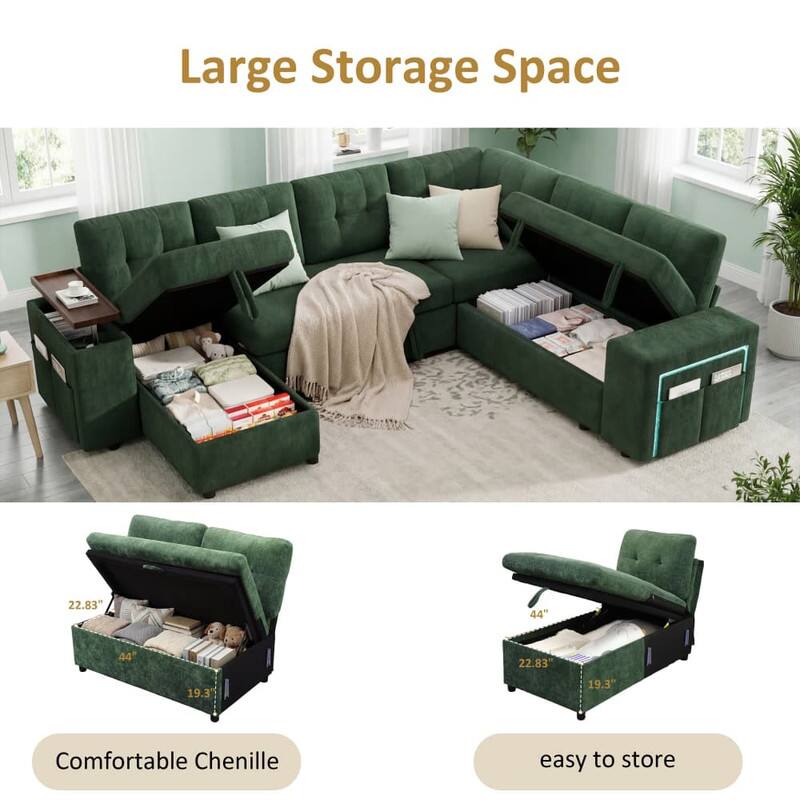 Large Storage Space

Comfortable Chenille

Easy to Store

22.83" x 44" x 19.3"