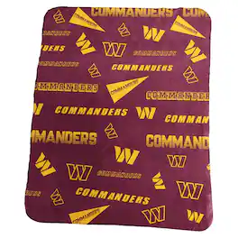 Logo Brands - Washington Commanders 50" x 60" Classic Fleece Blanket - Multicolor