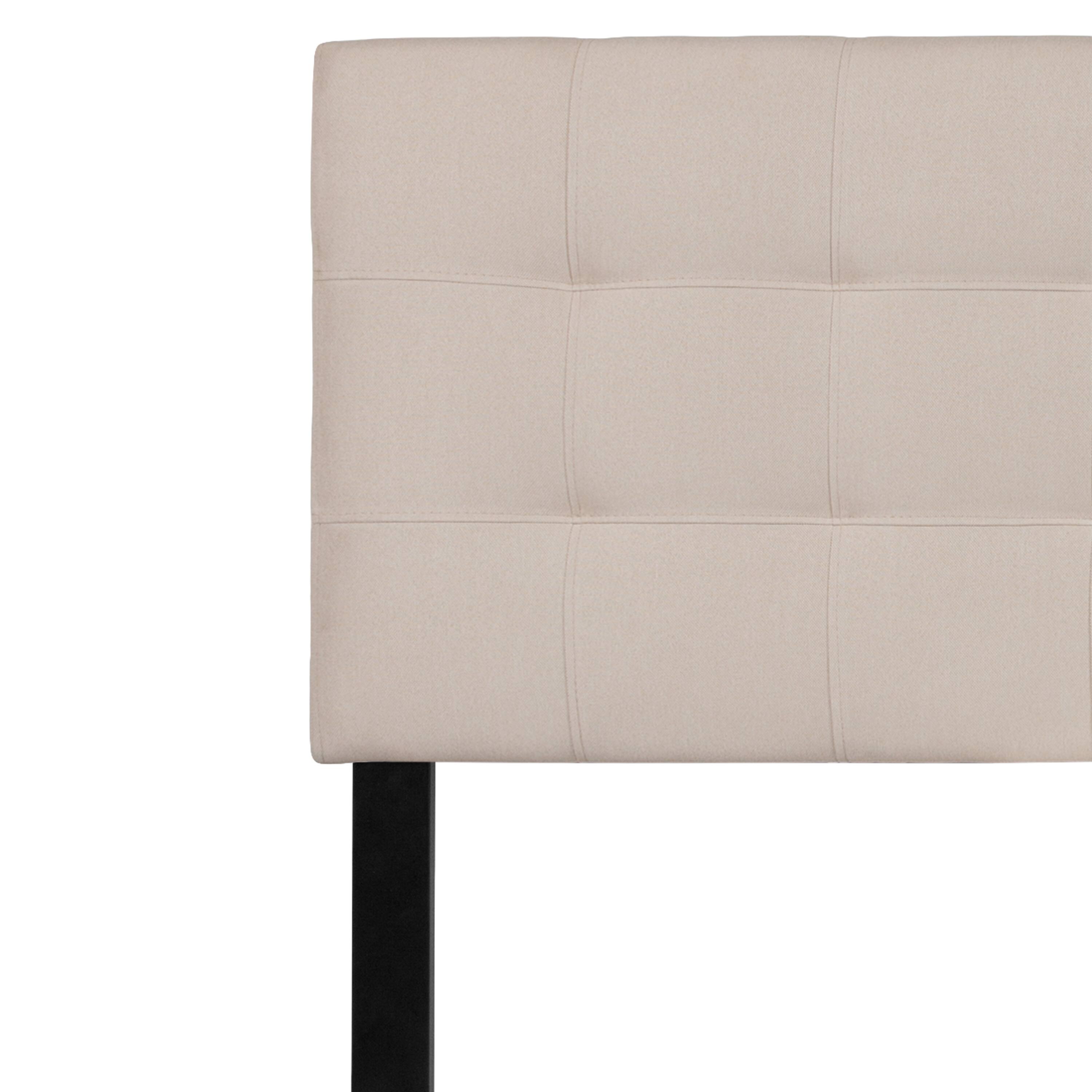 Alt View 5. Emma + Oliver - Quilted Tufted Upholstered Headboard - Beige.