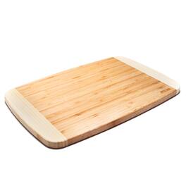 Escali - Joyce Chen Extra Large Burnished Bamboo Cutting Board, 12x18-Inch - Natural