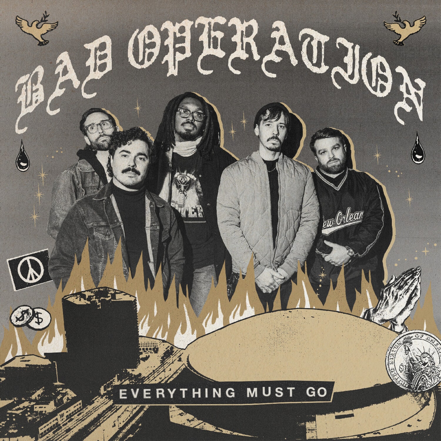 Bad Operation - EVERYTHING MUST GO ( GOLD VINYL )   - VINYL LP price history on PriceWatchPro
