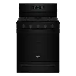 Whirlpool - 5.0 Cu. Ft. Freestanding Single Gas Range with Air Fry and Air Baking - Black