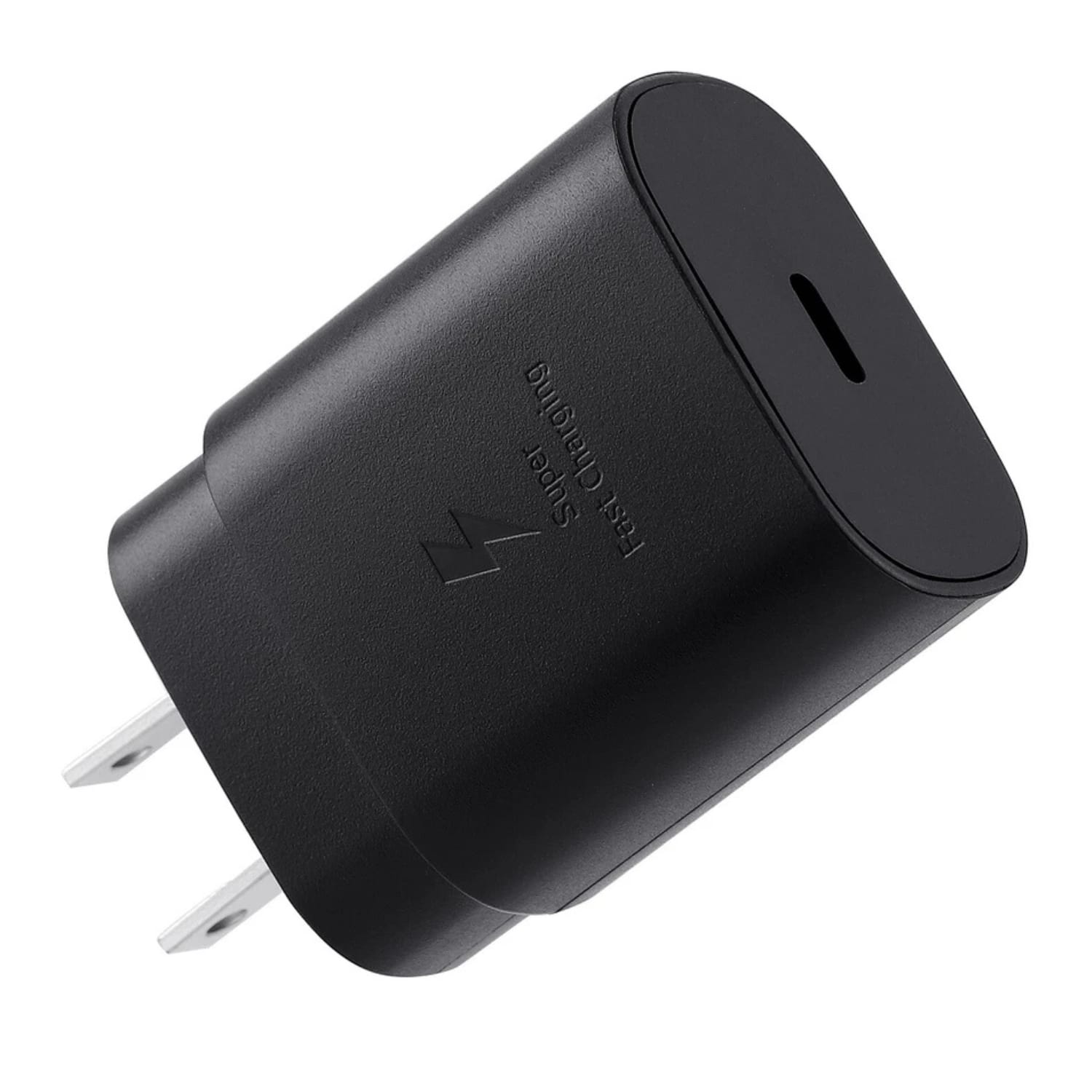 Home Collection - 25W USB-C Super Fast Wall Charger with Type-C Cable for Samsung Galaxy S20, S21 - Black (Charger Only)