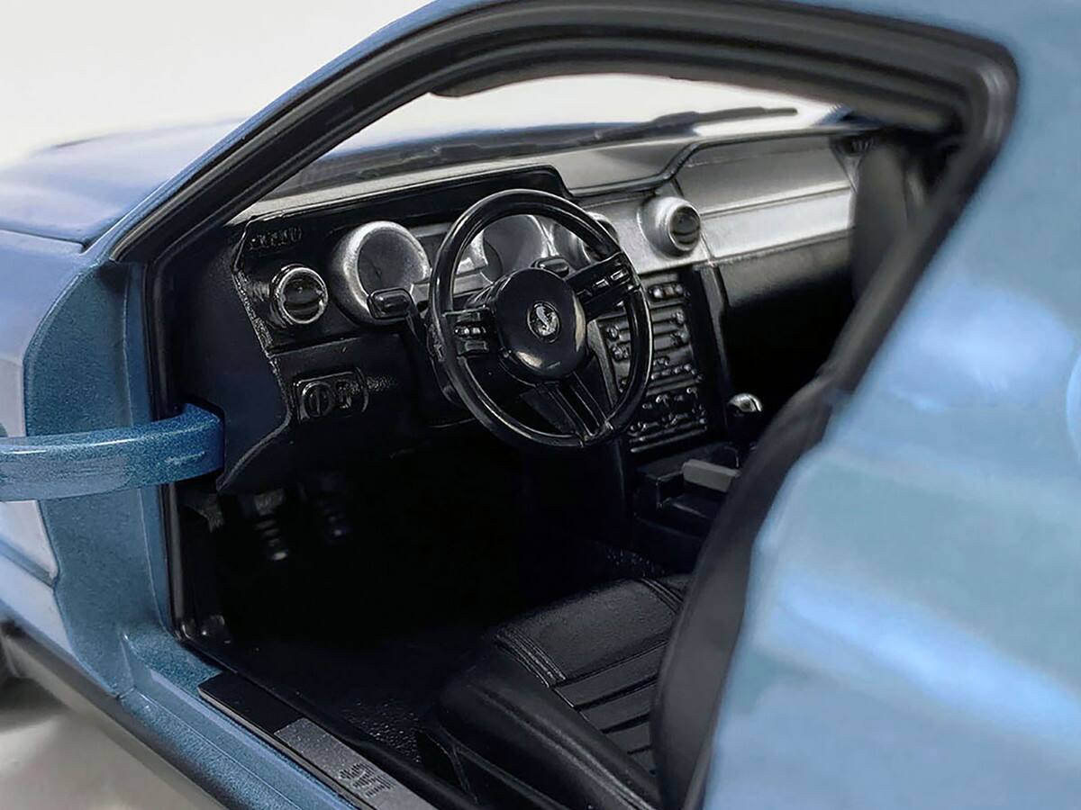 Back. ACME - 2007 Ford Shelby GT500 Windveil Blue Metallic "Shelby Collectibles" Series 1/18 Diecast Model Car by ACME - Blue Metallic.
