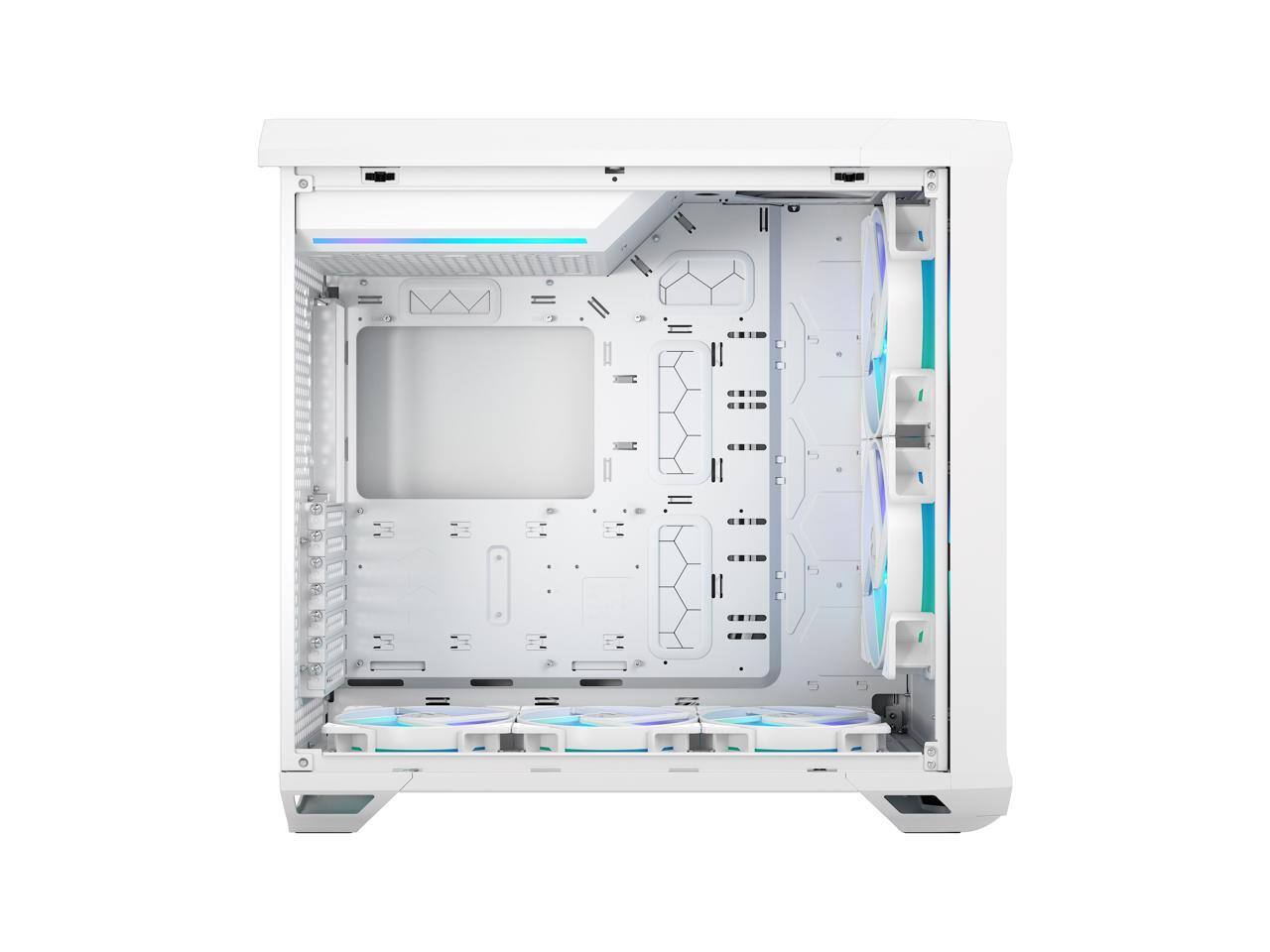 Alt View 2. Fractal Design - Fractal Design Torrent RGB White E-ATX Tempered Glass Window High-Airflow Mid Tower Computer Case - White.