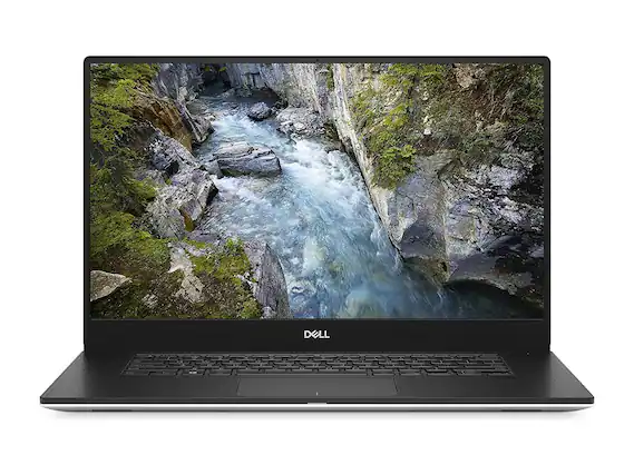 Front. Dell - Dell Precision 5540 i7-9850H 16GB 512GB 15.6" UHD Win11 Pro Touchscreen Quadro T1000 - Dark Gray.