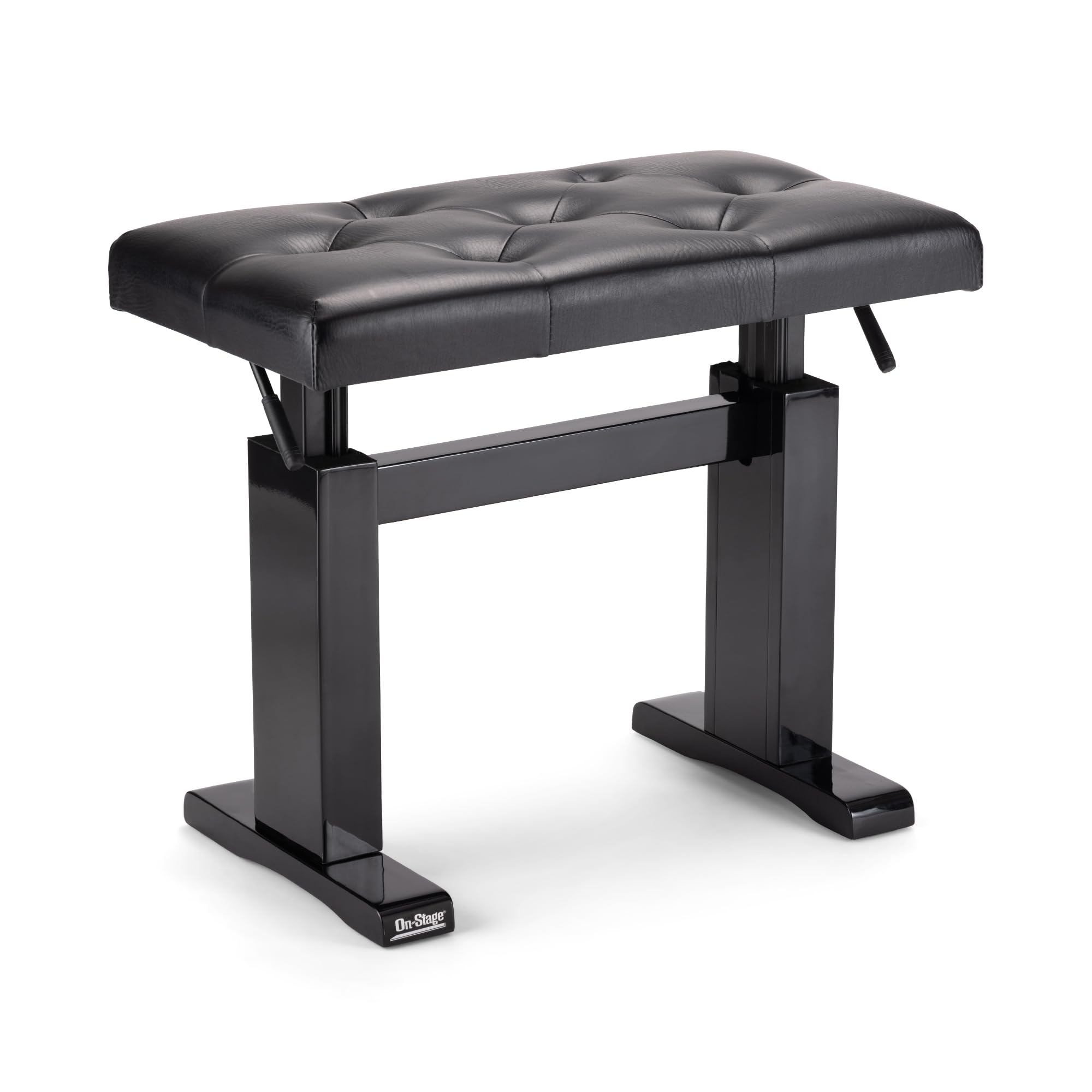 Angle. On Stage Stands - On-Stage KB9503B Height-Adjustable Piano Bench (Acoustic Grand Pianos, Digital Keyboards, Synthesizers, Organs, - Black.