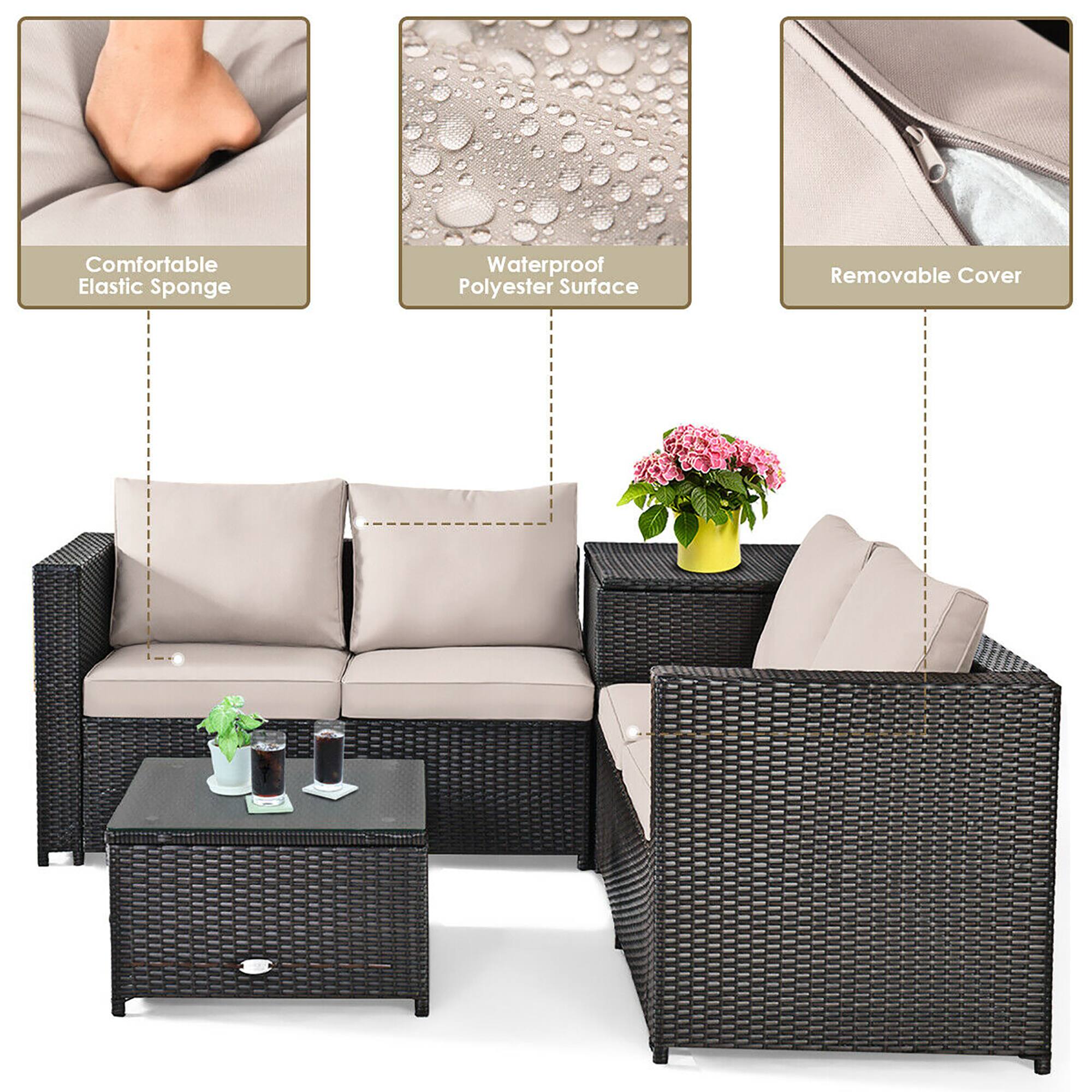 Comfortable Elastic Sponge, Waterproof Polyester Surface, Removable Cover