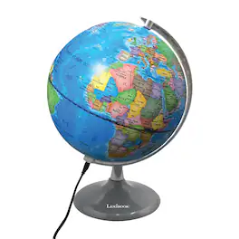 Lexibook - Luminous Day & Night Globe with Earth Map & Constellations