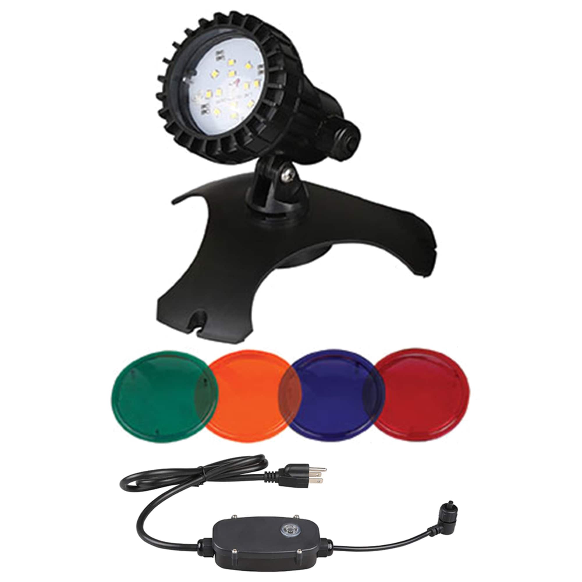 Pondmaster - 2.0w LED Fountain Landscape Light with Transformer & 4 Colored Discs