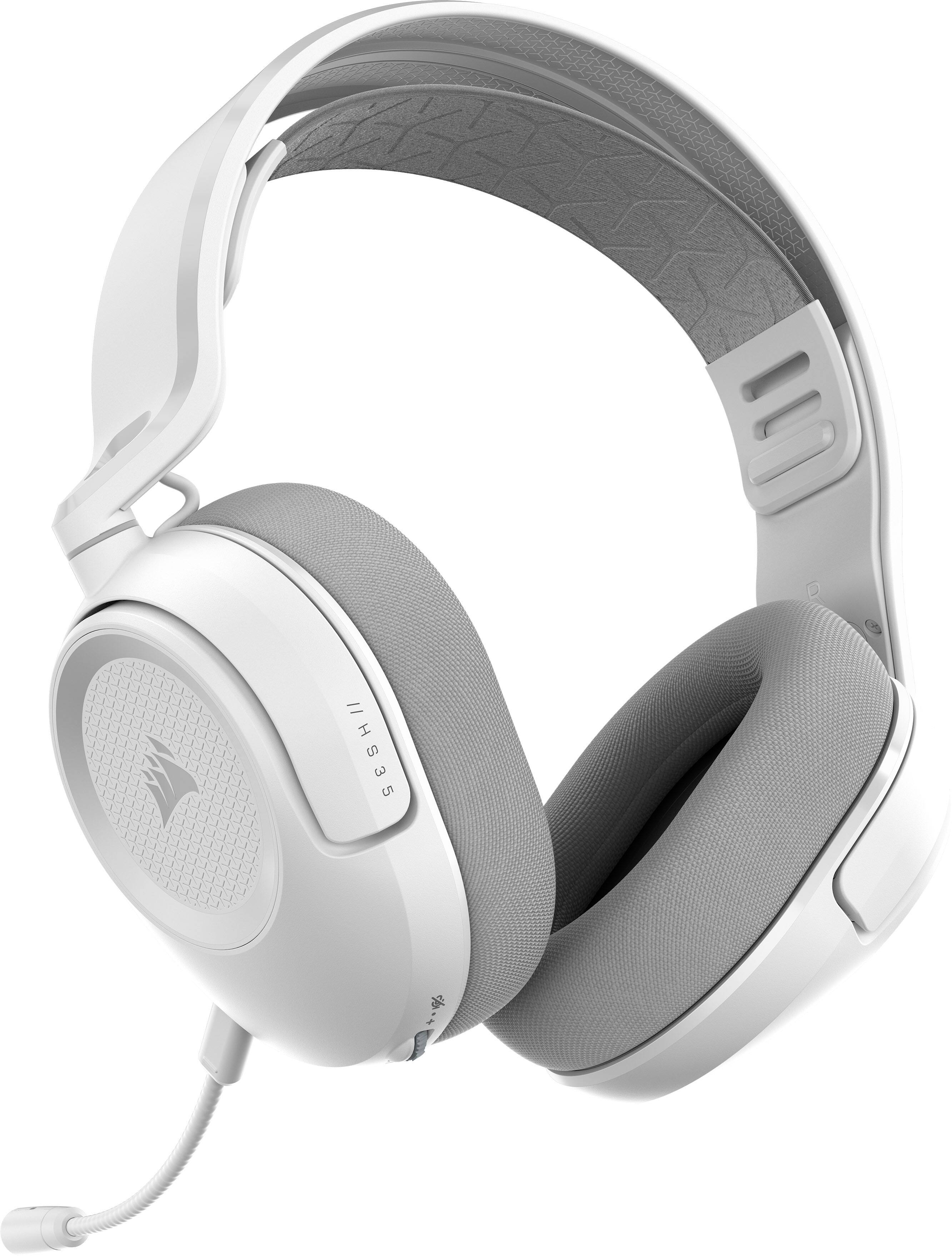 Alt View 8. CORSAIR - HS35 v3 Wireless Over-the-Ear Gaming Headset for PC,PS5,PS4, Nintendo Switch and Mobile - White.