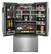 Alt View 2. JennAir - RISE 23.8 Cu. Ft. French Door Counter-Depth Refrigerator - Stainless steel.