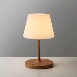 Luckbyte - Cordless LED Table Lamp with 4000mAh Battery, IP44 Waterproof Outdoor Desk Lamp with Power Bank Port & Stepless Dimming