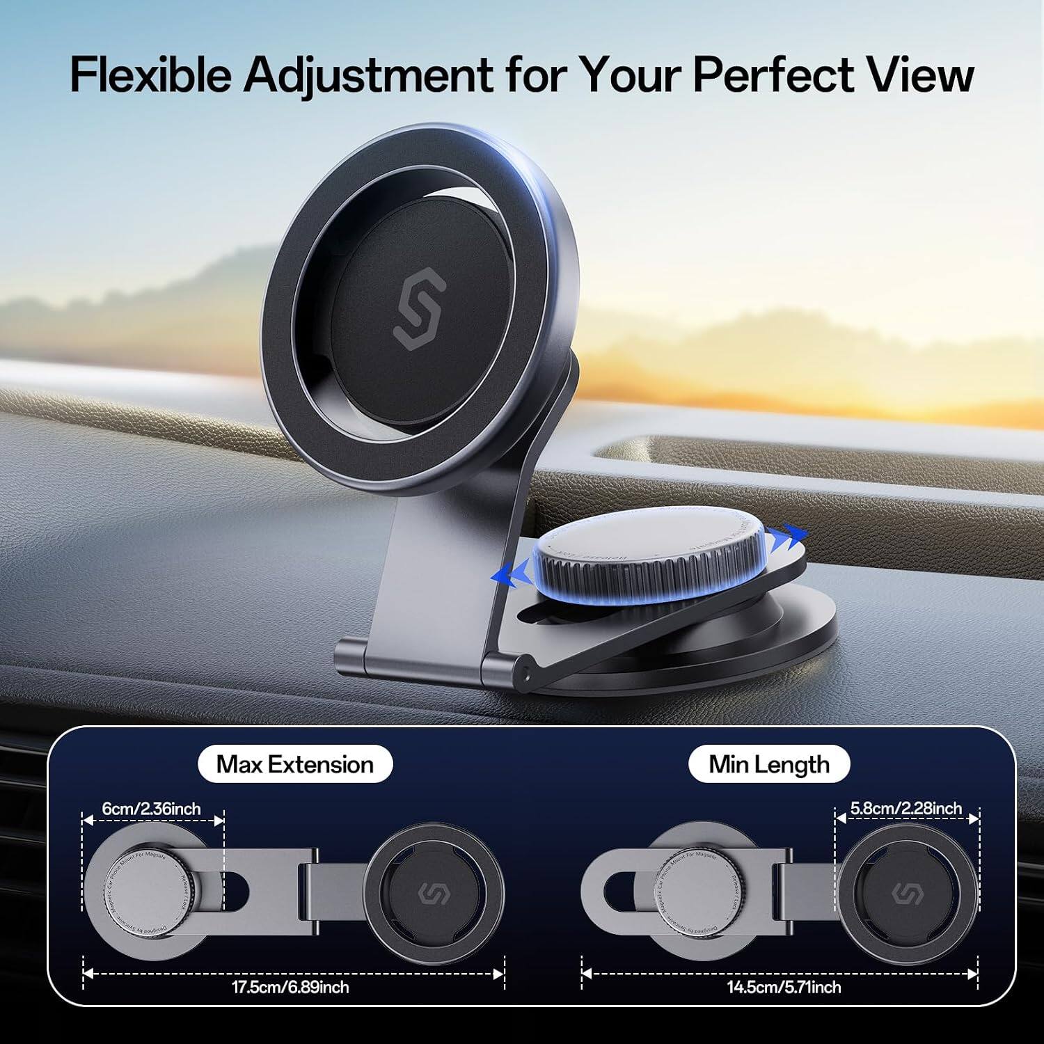Flexible Adjustment for Your Perfect View

Max Extension
6cm/2.36inch
17.5cm/6.89inch

Min Length
5.8cm/2.28inch
14.5cm/5.71inch
