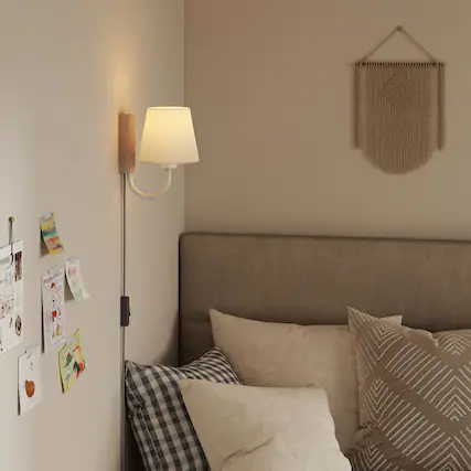 Front. Modway - Sunlit Swivel Wall Sconce by Modway - Natural White.