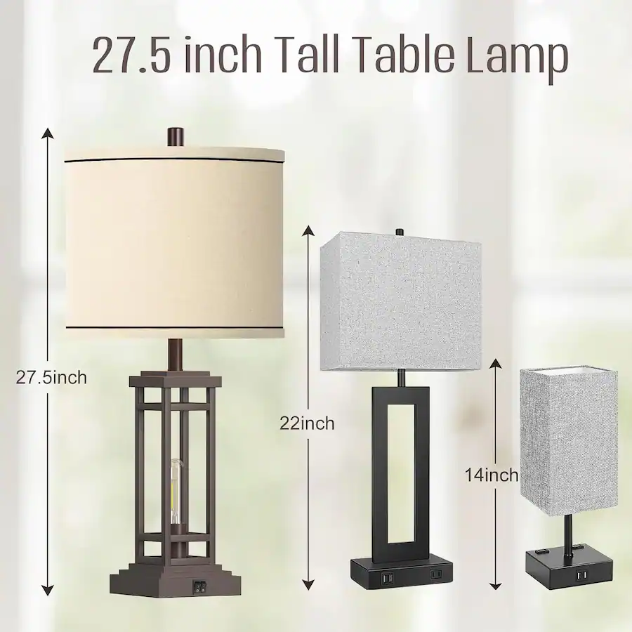 Farm Table Format partphoner Tall Farmhouse Table Lamps Brown - Best Buy
