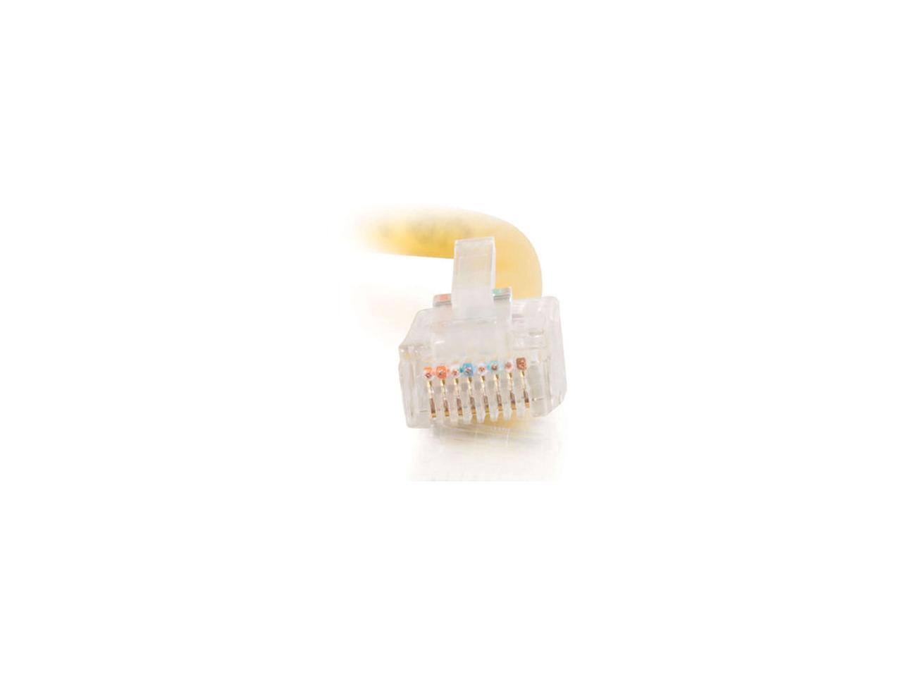 Alt View 1. Cables to Go - C2G 24669 Cat5e Cable - Non-Booted Unshielded Ethernet Network Patch Cable, Yellow (2 Feet, 0.60 Meters).