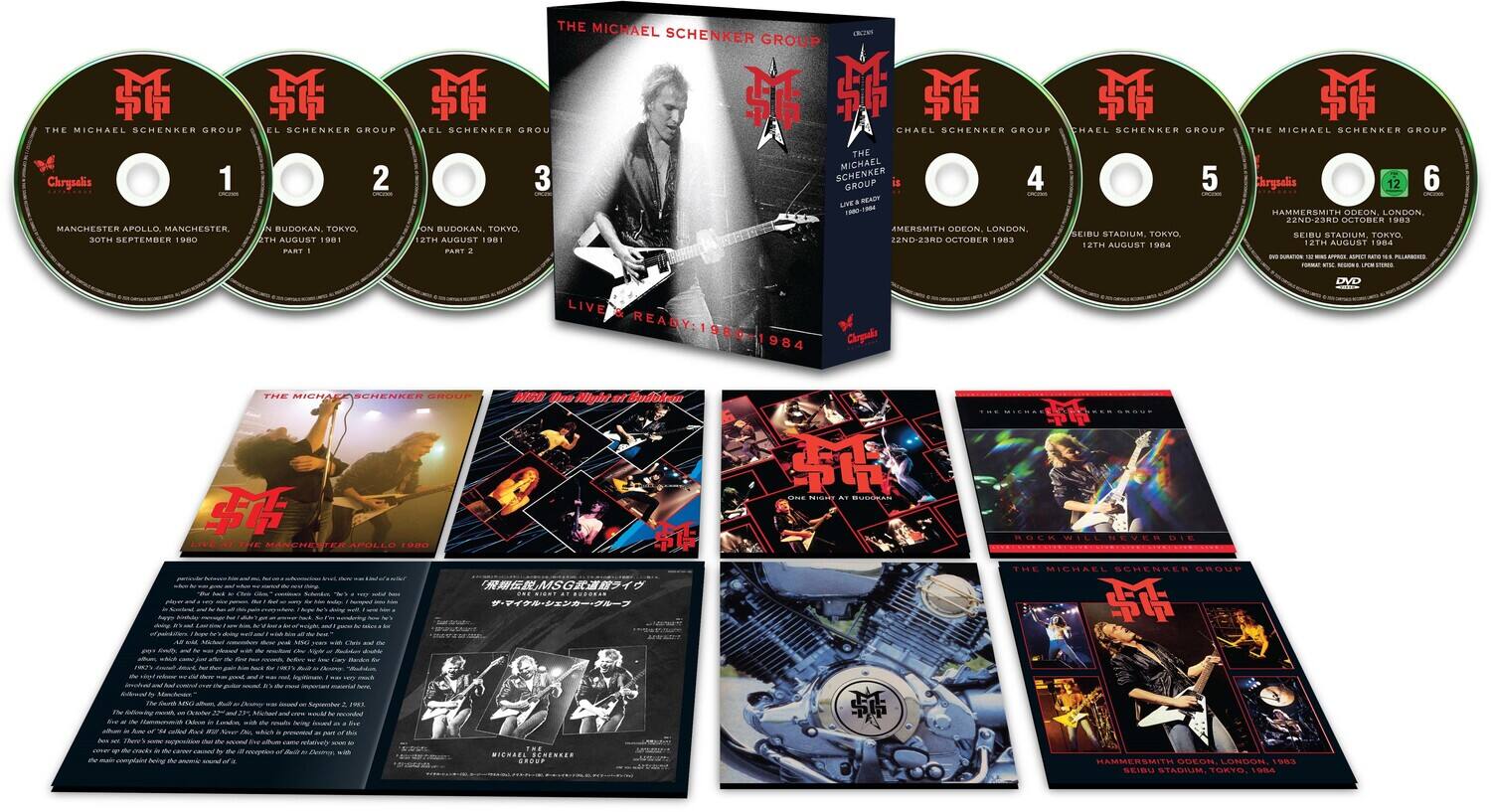 Michael Schenker Group - Live & Ready: 1980 - 1984   - COMPACT DISCS [CD] price history on PriceWatchPro
