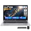 15.6" FHD 1920 x 1080 Copilot Key WiFi 5 720p Webcam 8GB RAM 128GB SSD 1TB Docking