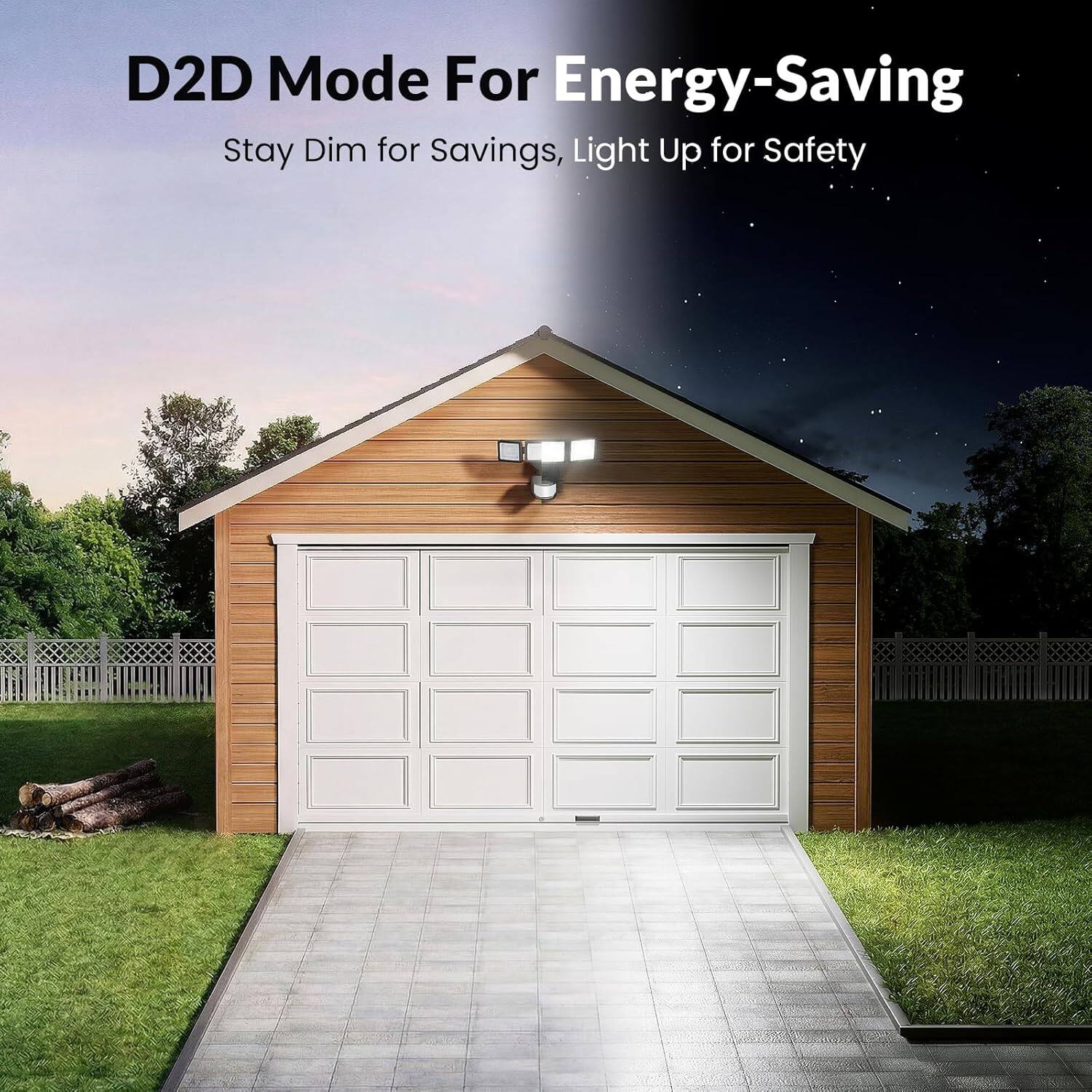 D2D Mode For Energy-Saving  
Stay Dim for Savings, Light Up for Safety