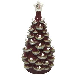 Santa's Workshop - /Gold Florida State Seminoles 14'' Ceramic Tree - Garnet