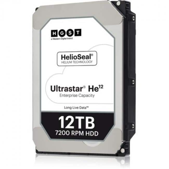 Western Digital - HGST Ultrastar He12 HUH721212ALE600 12 TB Hard Drive - 3.5" Internal - SATA (SATA/600) - 7200rpm