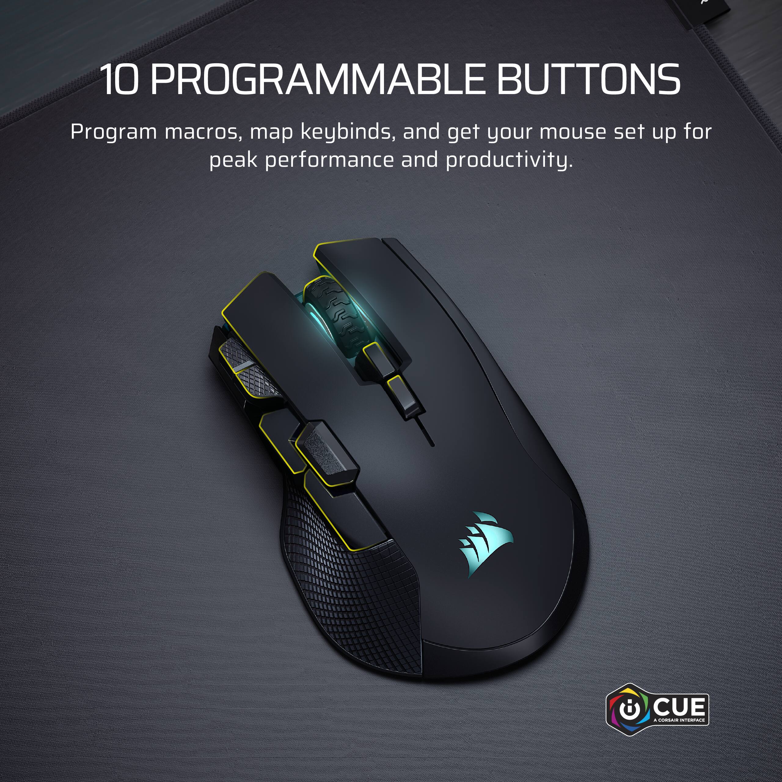 10 PROGRAMMABLE BUTTONS

Program macros, map keybinds, and get your mouse set up for peak performance and productivity.