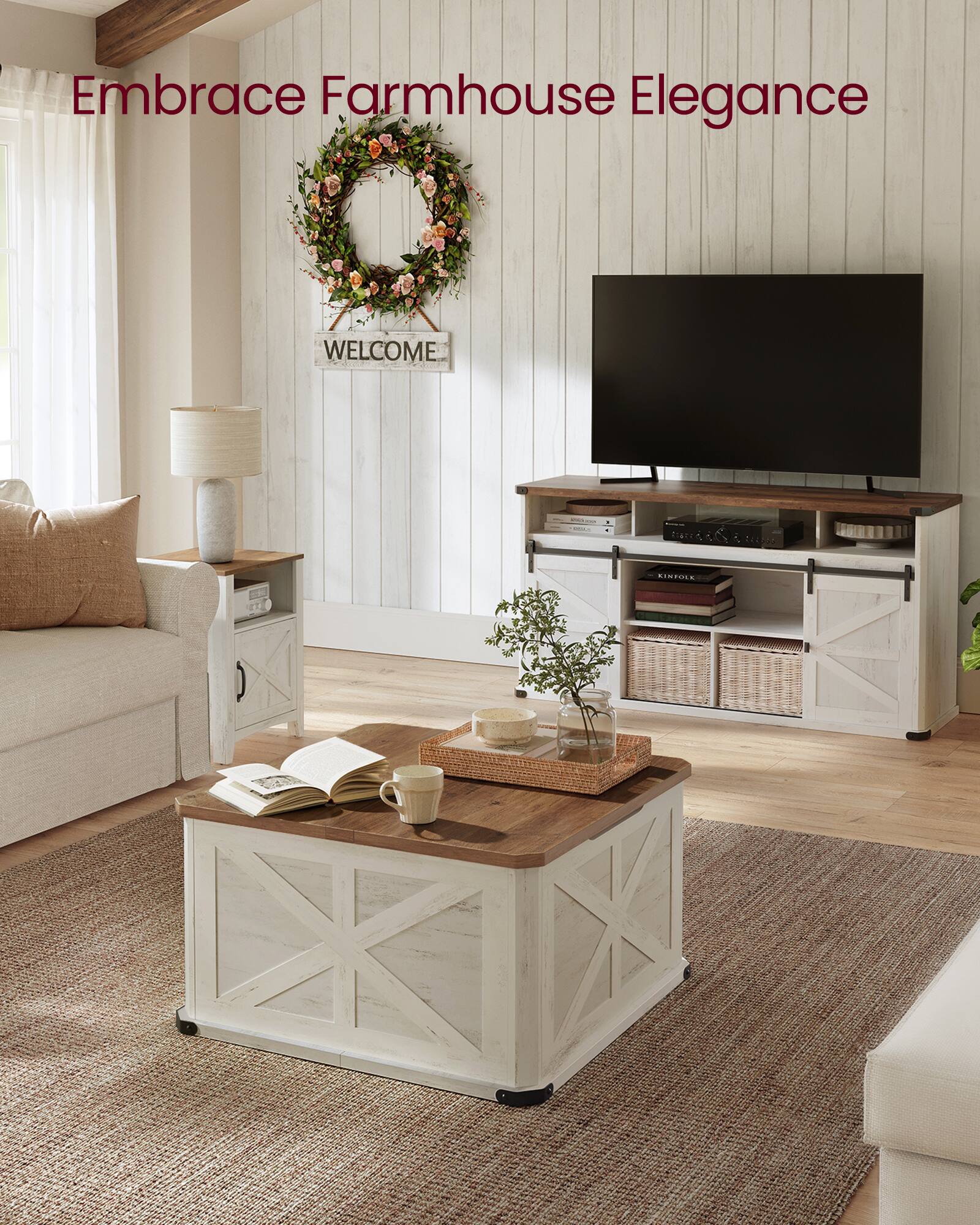 Embrace Farmhouse Elegance  
WELCOME