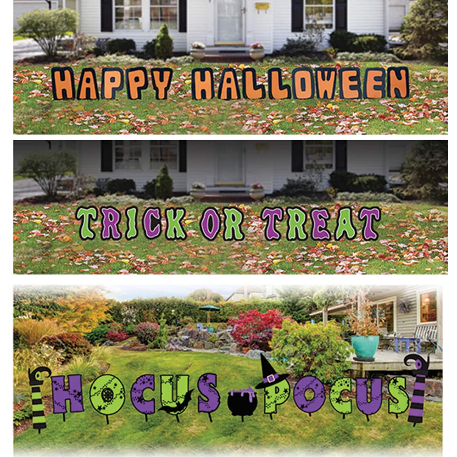 Fun World - 17.5 in. Yard Sign Halloween Decor - Multicolored
