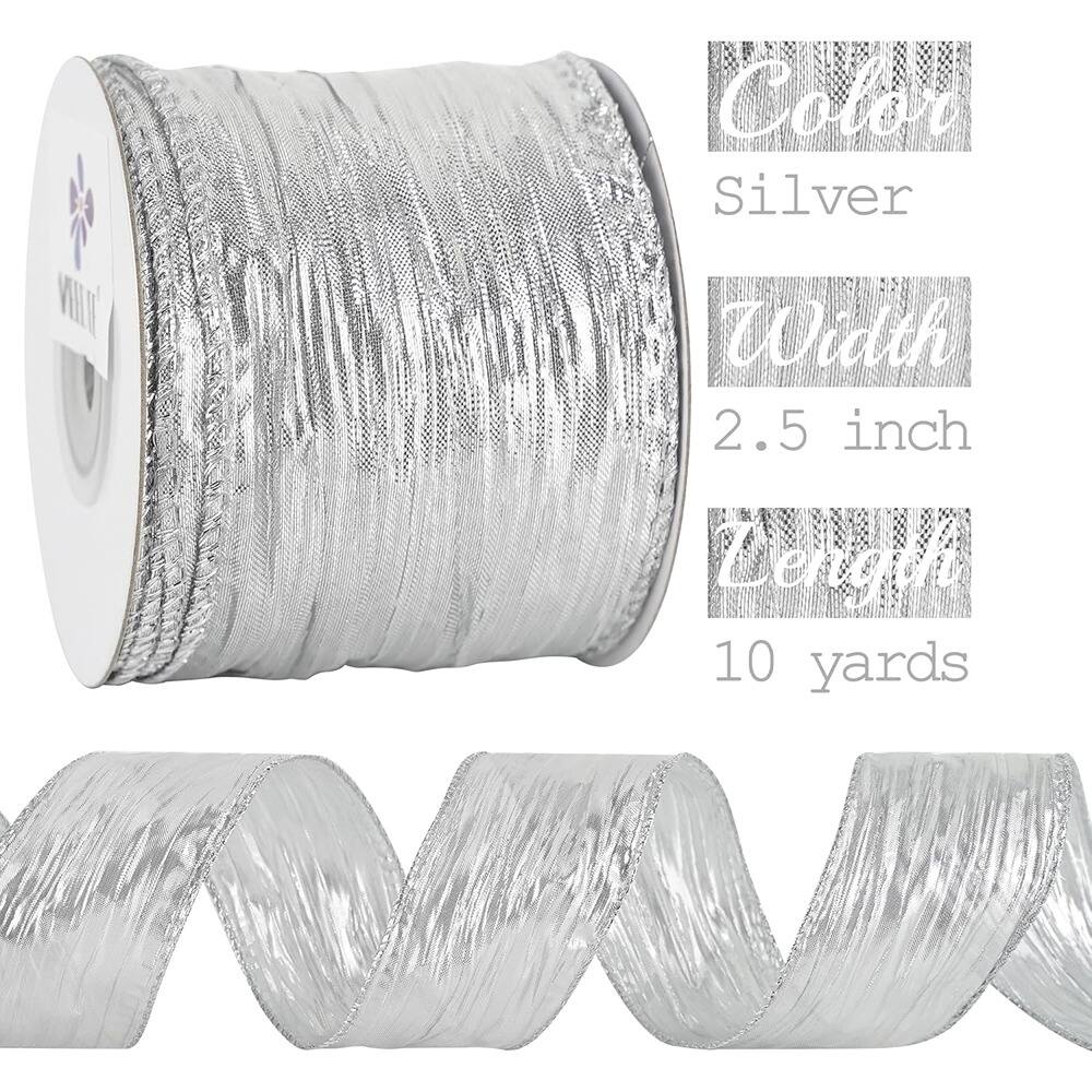 Color: Silver  
Width: 2.5 inch  
Length: 10 yards