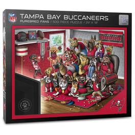 YouTheFan - Tampa Bay Buccaneers Purebred Fans 18'' x 24'' A Real Nailbiter 500-Piece Puzzle - Multicolor