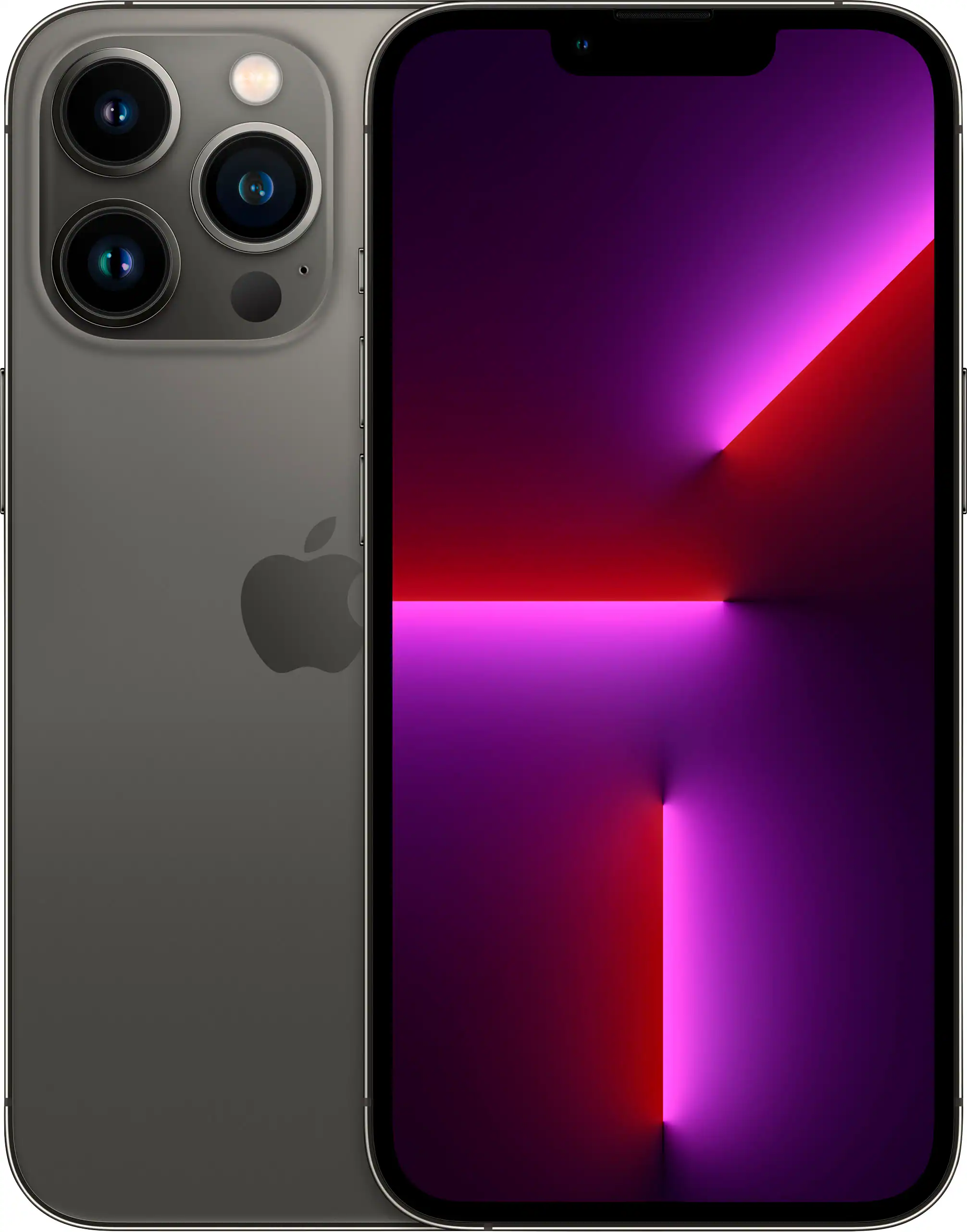 Front. Apple - Pre-Owned Fair iPhone 13 Pro Max 5G 128GB (Unlocked) - Graphite.