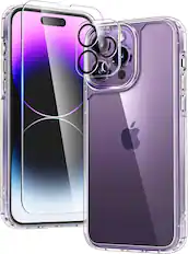 Front. Entronix - Entronix Complete Protection Bundle for iPhone 14 Pro Max - Clear Case, Screen & Camera Protectors - Clear.