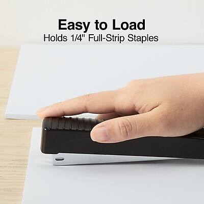Easy to Load  
Holds 1/4" Full-Strip Staples