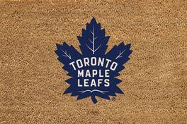Evergreen Enterprises - Toronto Maple Leafs 24" x 36" Outdoor Team Logo Coir Mat - Brown