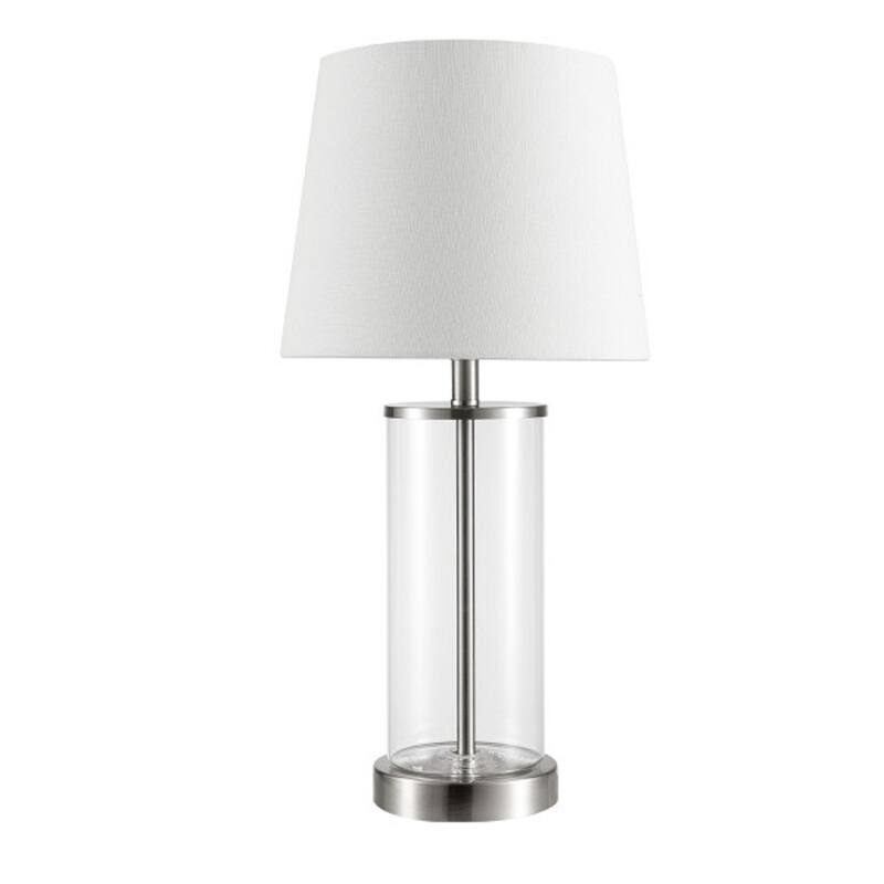 Angle. Globe Electric - Globe Electric Maya 21 in. White Table Lamp.