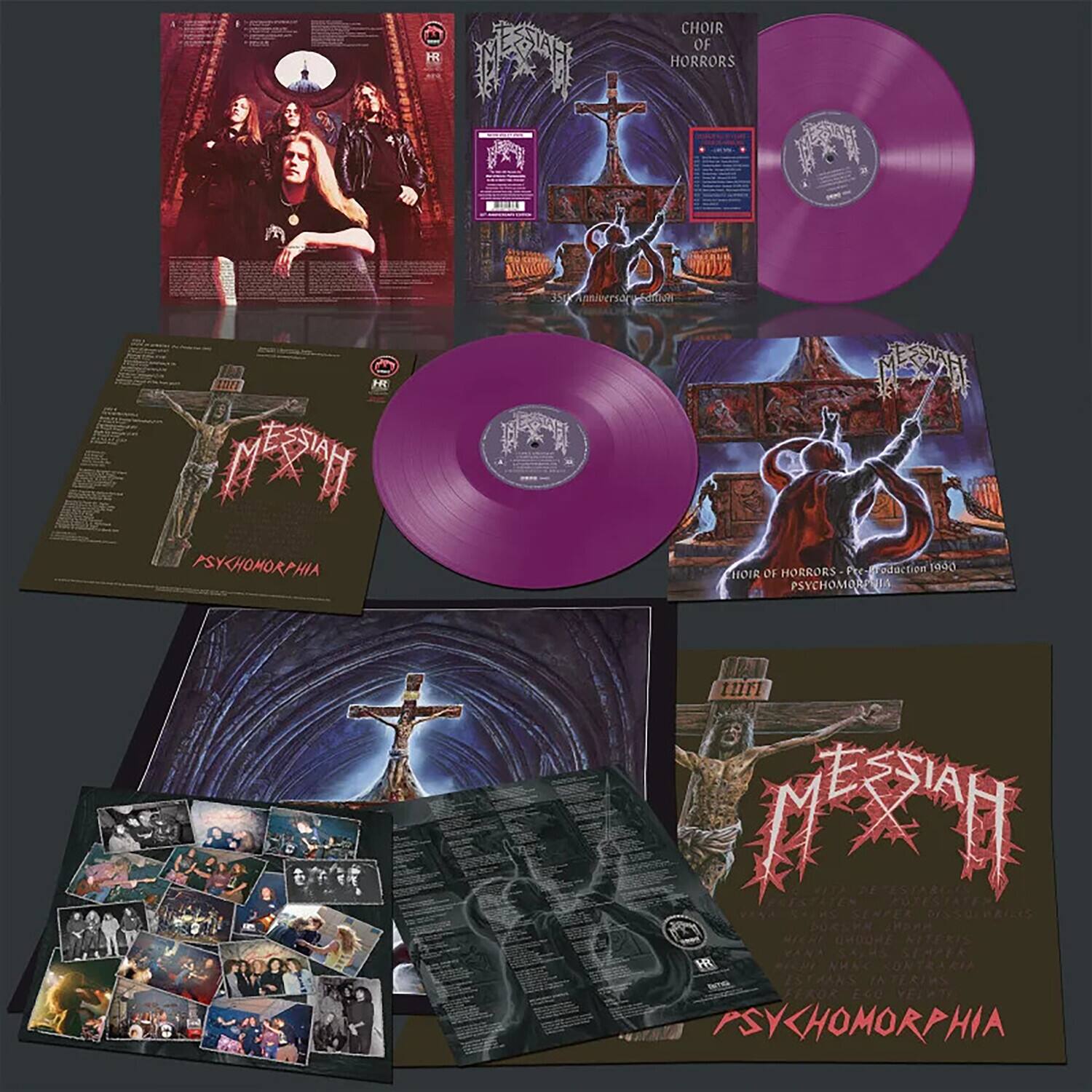 CHOIR OF HORRORS  
PSYCHOMORPHIA  

MESSIAH  
35th Anniversary Edition  

CHOIR OF HORRORS - Pre-production 1990  
PSYCHOMORPHIA  

MESSIAH  
PSYCHOMORPHIA