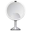 Front. simplehuman - sensor mirror trio max, brushed stainless steel - Brushed.