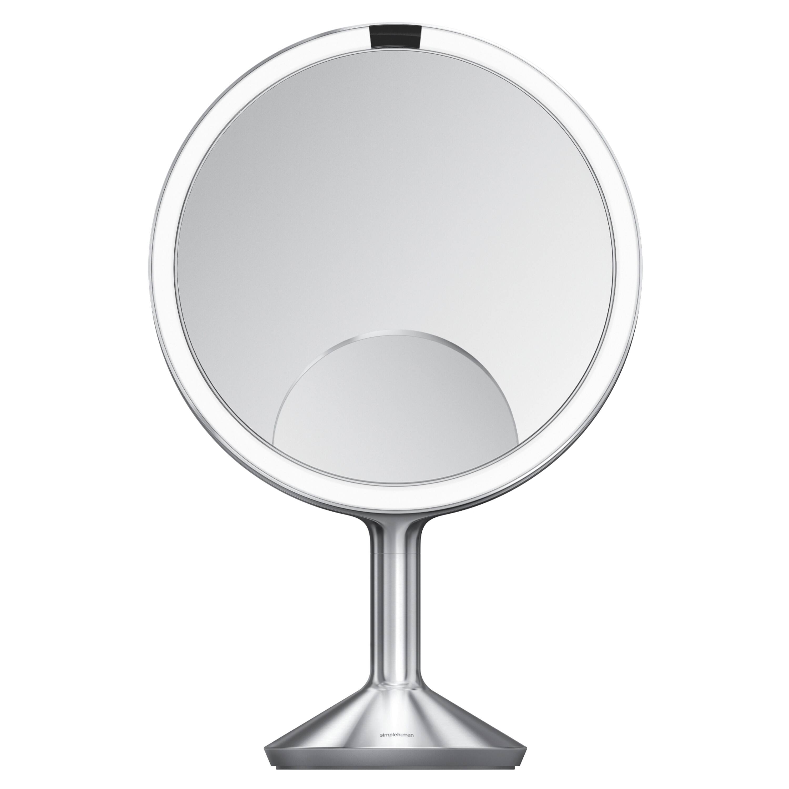 Front. simplehuman - sensor mirror trio max, brushed stainless steel - Brushed.