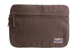 Terra Thread - Organic Cotton Laptop Sleeve 15 inches - Chestnut Brown